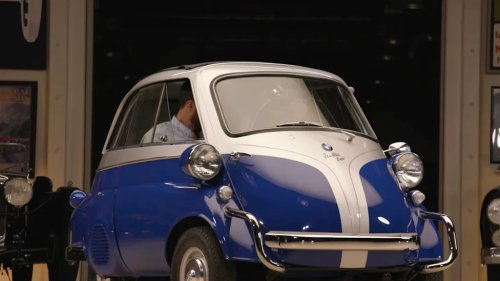 BMW, Jay Leno Drives The Tiny BMW That Helped Save The Brand