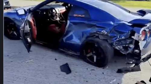 McLaren, Tacoma Wrecks a GT-R and McLaren 570S at Cars and Coffee and Narrowly Spares an SVJ