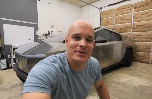 Tesla, Cybertruck, YouTuber Turns a Tesla Cybertruck Into 24K Solid Gold—And It Cost a Fortune