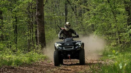 Can-Am's All-Electric Outlander ATV Is The Perfect Midwest and Eastern Hunting Partner. Silent And Reliable
