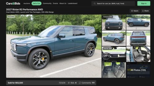 Rivian, Dumb Assclown Tries To Flip Rivian R2 And Fails Because They're A Pathetic Loser