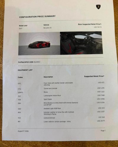 Lamborghini Revuelto SV Starts at $741K, Before a Single Option Is Added