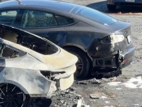 Four Teslas Caught Fire, But It Wasn’t the Worst-Case Scenario