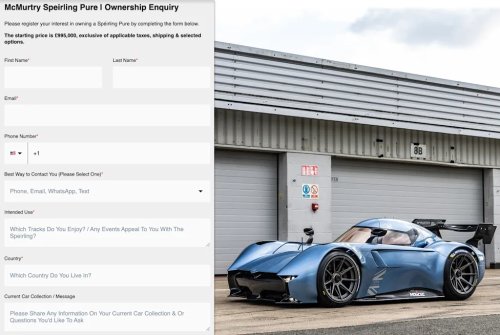 The McMurtry Speirling Owner Application Is Delightfully Simple