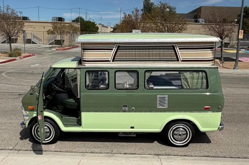 1972 Ford Econoline E-200 Camper Van for Sale With 51,100 Miles Shown