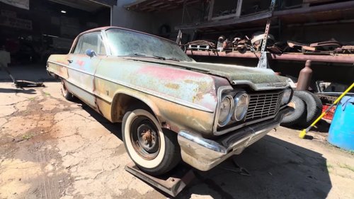 Abandoned 1964 Impala Gets Its First Wash In 50 Years... But Can It Be Saved?