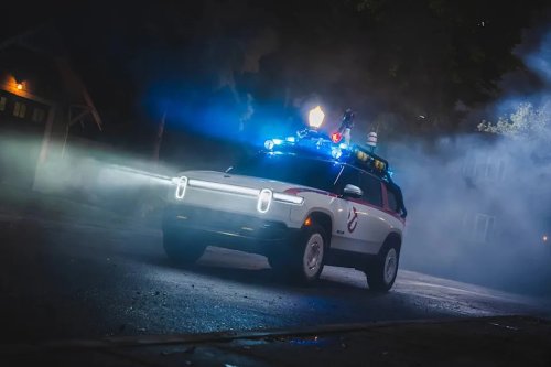 Rivian, Tesla, Rivian’s Rad Reinterpretation of an Iconic Movie Car Just Put Tesla on Notice