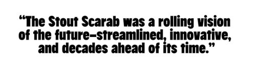 The Stout Scarab Was Too Unusual To Survive