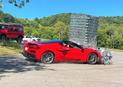 He Hung a $100K C8 Corvette Upside Down From a Crane—And That Wasn’t Even the Most Destructive Part