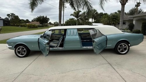 Someone Turned A 1966 Ford Mustang Into A 21-Foot Limousine