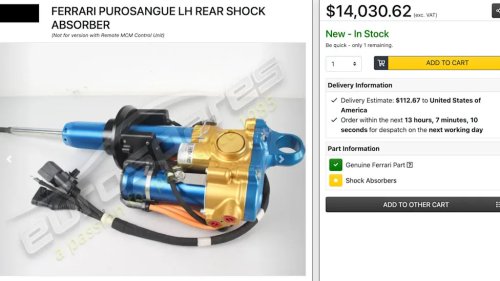 Ferrari, Ferrari Purosangue Owners Could Face A $14,000 Bill For One Shock