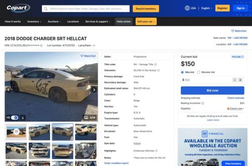 Dodge, 10 Wrecked Dodge Hellcats Are Sitting on Copart Right Now, Just Waiting for Someone Brave Enough to Rebuild Them