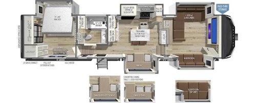 Brinkley’s New 41-Foot Fifth-Wheel Packs a Hidden Closet, 5 Slides, and a King Suite