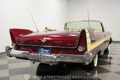 Plymouth, 1957 Plymouth Belvedere Convertible Restomod Blends Classic Fins With Modern HEMI Power