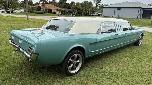 Someone Turned A 1966 Ford Mustang Into A 21-Foot Stretch Limo
