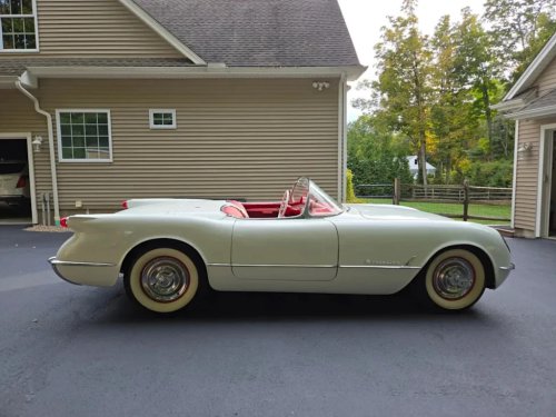 A White-Over-Red Piece of Corvette History: The 1954 Chevrolet Corvette Convertible