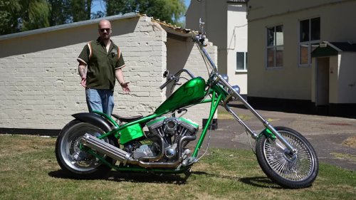 Man Attempts To Daily Ride An American Chopper In England
