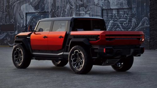 GMC’s New Hummer X Mid-Size EV Truck Concept Has Stackable Screens