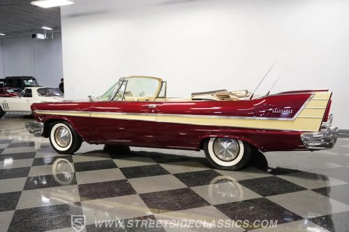 Plymouth, 1957 Plymouth Belvedere Convertible Restomod Blends Classic Fins With Modern HEMI Power