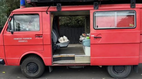At $12,000, Is This 1989 VW LT35 Feuerwehr Camper Van A Hot Ticket?