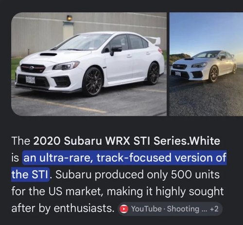 2020 Subaru WRX STI For Sale