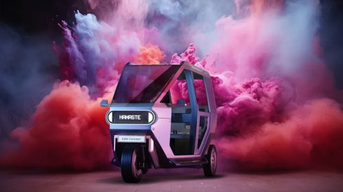 Hyundai’s New Workhorse is This Futuristic-Looking Three-Wheeled Electric Cutie