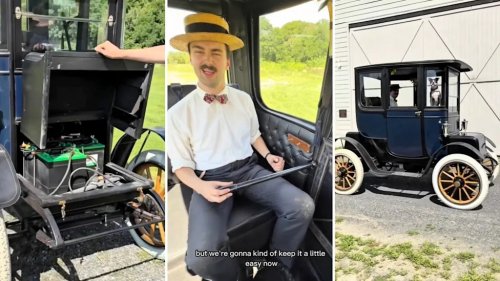 Antique 1911 electric car tutorial shows EV basics were in place generations ago