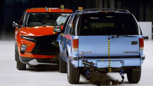 Old vs. New Chevy Blazer Crash Test Shows How Much Safety Has Improved Since the ’90s