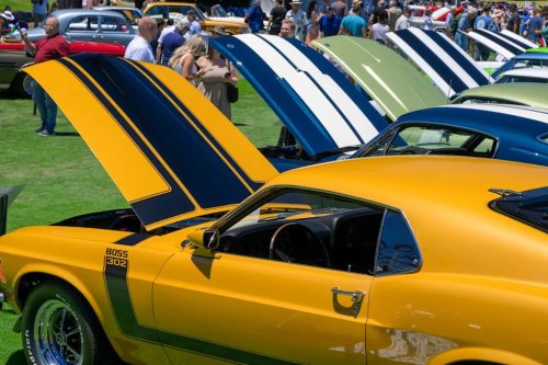 A Mercedes and a Bizzarini Drive into a Concours... Both Win!