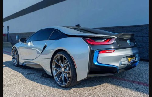 Low-Mileage 2015 BMW i8 With 22-Inch HRE Wheels Crosses the Block at Henderson Auctions