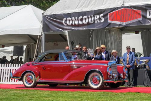A Mercedes and a Bizzarini Drive into a Concours... Both Win!