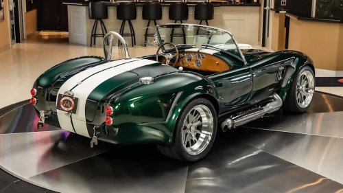You Can Own This British Racing Green 1965 Shelby Cobra Replica With A Roush-Built 427 Engine