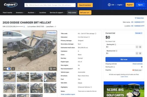 Dodge, 10 Wrecked Dodge Hellcats Are Sitting on Copart Right Now, Just Waiting for Someone Brave Enough to Rebuild Them