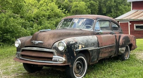 Chevrolet, 1951 Chevrolet Fleetline Deluxe 2-Door: A Rusty Rat Rod Project Waiting in Minnesota