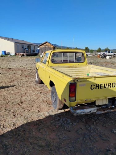 Chevy, MINI, Mitsubishi, Chevrolet, This Yellow 1980 Chevy LUV 4x4 Is the Mini Truck Mitsubishi Built for Chevrolet
