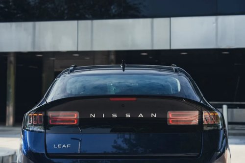 See Exterior Pics of the 2026 Nissan Leaf Platinum+