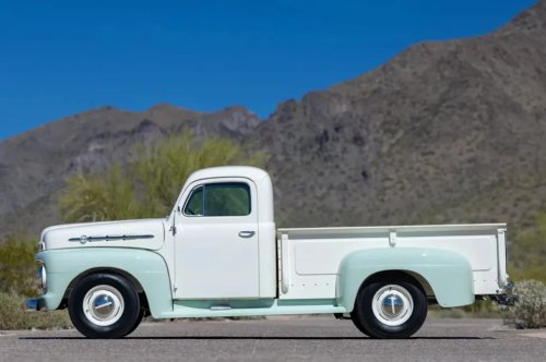Ford, Restored 1952 Ford F-2 Pickup Heads to Auction With Flathead V8 and Modern Upgrades on Bring a Trailer