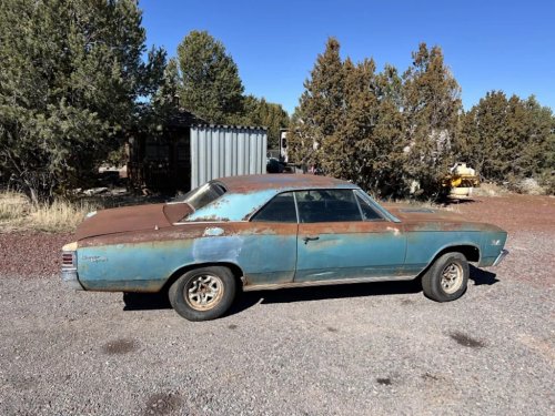 Genuine 138 1967 Chevelle SS 396 Project Car Is A 4-Speed Barn Find Begging For A Second Life