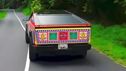 Tesla, Cybertruck, This Tesla Cybertruck Is Now A $1,200 Wedding Ride