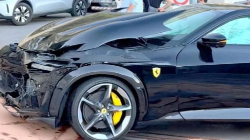 Woops! A Ferrari Purosangue Appears To Have Had Quite a Bump in France