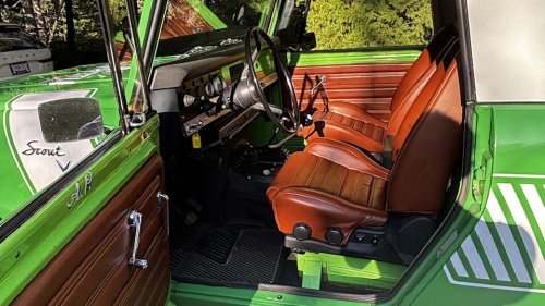 This 1970 Scout Sat In A Field For Years. Now It’s An EV With Its Original 4-Speed Manual