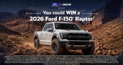 Ford, Ford F-150, Ford F-150 Raptor, Enter for your chance to win a 2026 Ford F-150 Raptor Truck