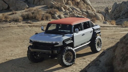 GMC’s New Hummer X Mid-Size EV Truck Concept Has Stackable Screens
