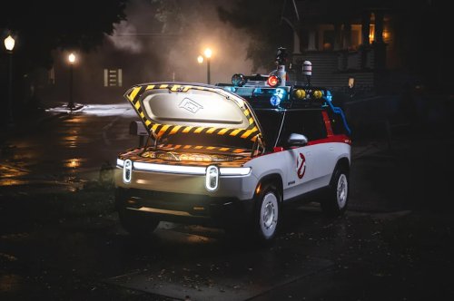 Rivian’s ‘Ghostbusters’ Halloween Update Brings Bill Murray, Slimer and a Game to Its EVs