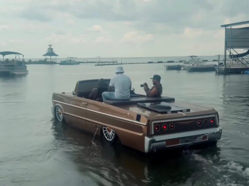 Chevy, Shaq Just Got Two Custom Chevy Impalas, And One Belongs On Water