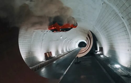 This 5,000-Pound Chinese EV Just Drove Upside Down At 81 MPH