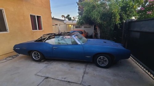This Rare 1968 Pontiac GTO Convertible 400 HO Is a Restoration Project Worth Saving