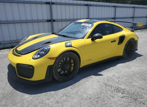 This 4,447-Mile Porsche 911 GT2 RS Weissach Just Landed on the Salvage Market