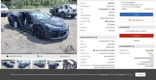 Top 10 Most Wrecked Corvettes Currently Listed on IAAI
