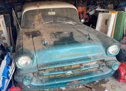 Owner in Tears as 1957 Chevy Bel Air Finally Hits the Road for First Time in 30 Years